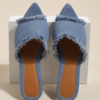 Step into style and comfort with our fashionable casual denim slipper